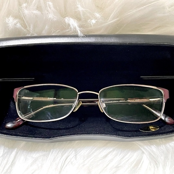 Bebe Eyeglasses Frames Eyewear Pink & Bebe Case - Picture 6 of 7